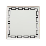 Ginori Catene Black Vide Poche Square - 12"